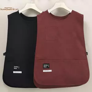 TRTR Tạp dề chống vết bẩn chống nước Áo Vest Nylon Phong cách thoáng khí Tạp dề tay chống bẩn Tạp dề nhà bếp đa năng VN