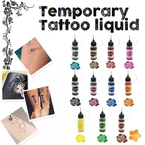 Mực xăm nhiều màu sắc cho nghệ thuật body painting và make-up tạm thời