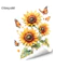 Olimpidd| Decal Dán Tường Hoa Hướng Dương Dán Tường Cây Xanh Lá Đề Can Dán Tường – Có Thể Tháo Rời Peel Stick Treo Dán Tường Cây Nho Cho Trẻ Em Phòng Ngủ Tivi Nền Trang Trí Nhà Dễ Dàng