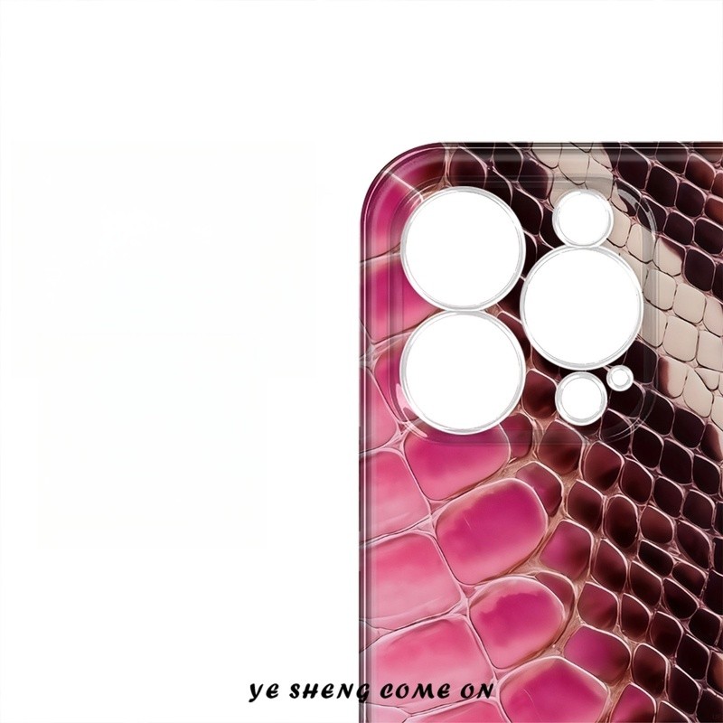 Ốp Điện Thoại QYJS Họa Tiết Da Rắn Thích Hợp Cho IPhone 12 PRO 13 14 15 16 ProMax 11 17 AIR XR XSMAX 7 8 PLUS Phim Sáng Tạo Vỏ Cứng ins