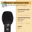 100 Chiếc Vỏ Micro Dùng Một Lần, Vỏ Mic Kính Chắn Gió, Nắp Bảo Vệ Micro Cầm Tay Cho Karaoke