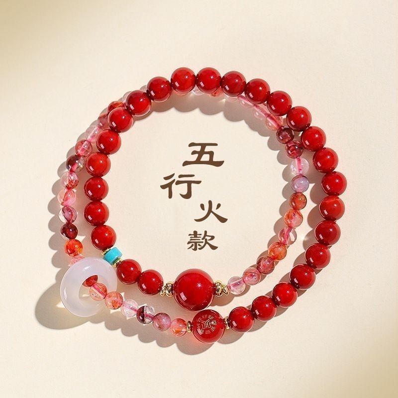 Vòng Tay Hình Tròn Đôi Kim Loại Và Gỗ