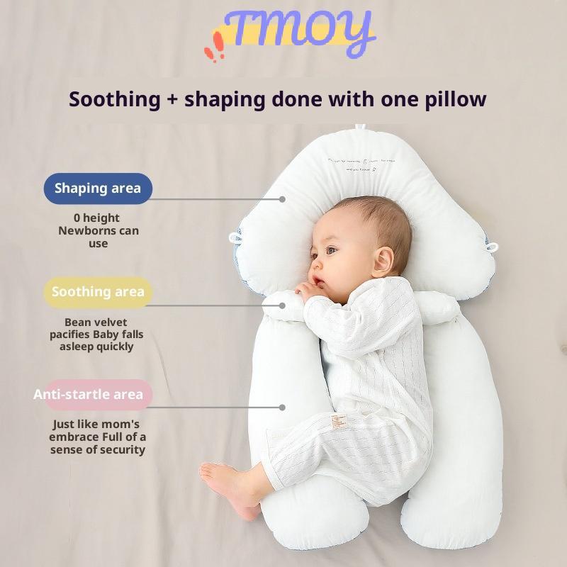 TMOY Gối Cho Bé Trẻ Sơ Sinh Gối Định Hình Đầu Gối Cho Bé Ngăn Ngừa Đầu Phẳng Gối Tiện Dụng TMOY