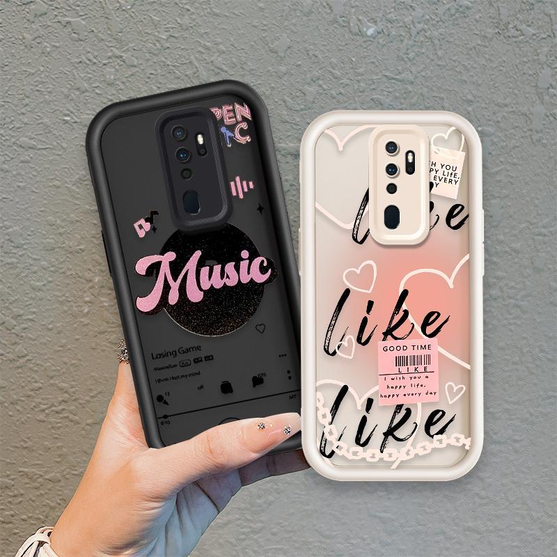 Ốp Cho OPPO A9 2020 A5 2020 A11 Ốp Điện Thoại Mềm Silicon Hoạt Hình TPU Like Music girl Angel Eye Chống Sốc Ốp Lưng