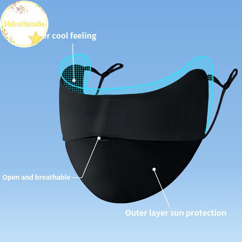 Khăn mặt lụa thông thoáng, chống tia UV, tiện lợi cho việc lái xe - Natalie