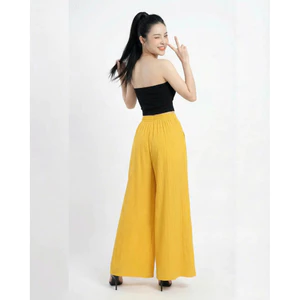 Quần Vải Gân SHI Nữ Ống Rộng