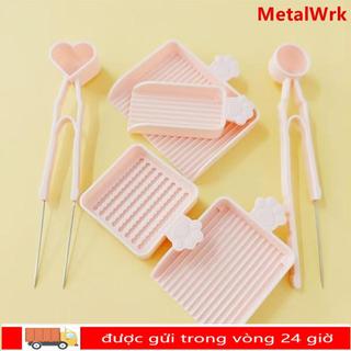 METALWRK - Bộ hạt cầu chì DIY gồm nhíp và khay chọn, phù hợp cho Crafting handmade