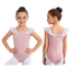 Nyeemya Trẻ Em Bé Gái Không Tay Lưới Xù Ballet Leotard Cổ Tròn Bấm Nút Đáy Leotard Cho Thể Dục Vũ Thực Hành Hiệu Suất