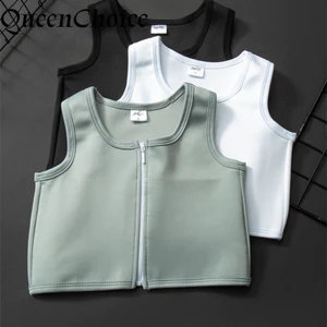 Sơ mi Corset Thể Thao Cho Nữ với Dây Kéo và Băng Kết Dính Nội Bộ từ Size S đến 6XL