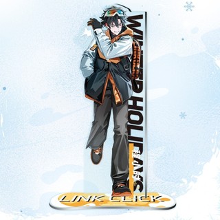Mô hình standee LINK CLICK ver TRƯỢT TUYẾT tượng acrylic Người đại diện thời gian anime mica chibi trang trí trưng bày