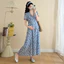 Váy bà bầu mùa hè Plus Size Váy dáng rộng thông thường