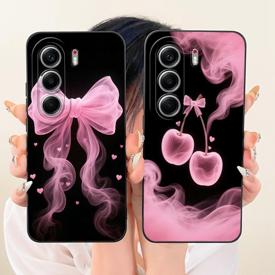 Dành Cho Tecno Camon 40 40Pro 4G 5G CM5 CM6 CM7 Ốp Điện Thoại Hoa Cúc Hoa Bướm Nơ Họa Tiết Vỏ Silicon Lỏng Ốp Lưng