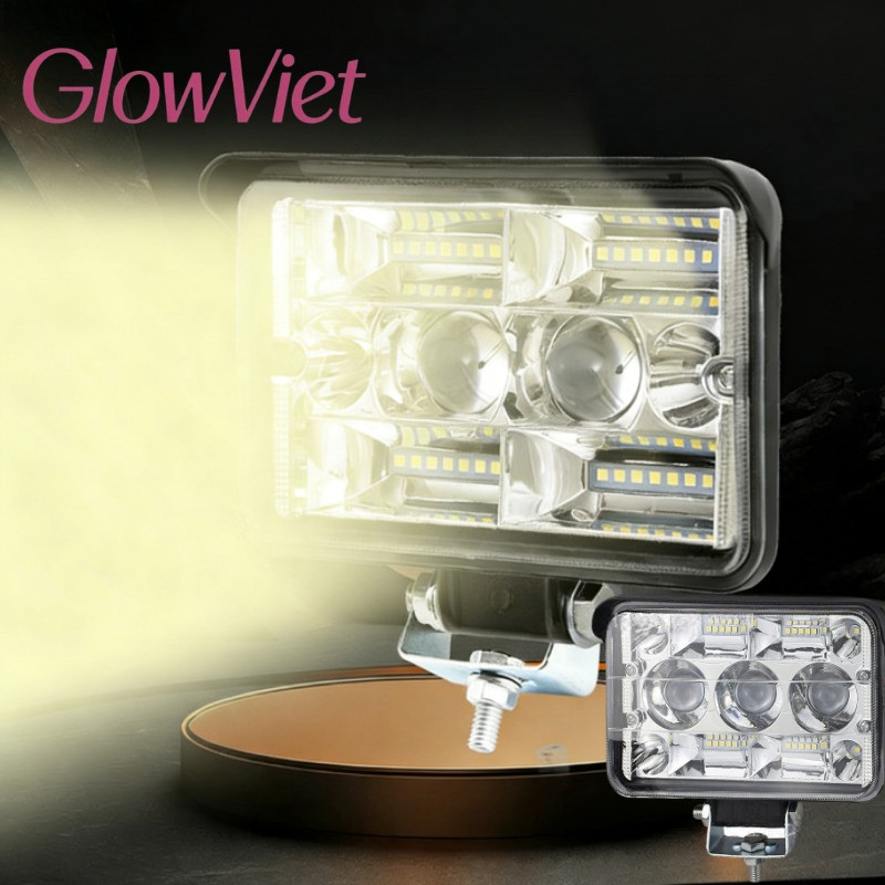 Đèn LED Ô Tô 12V/24V Siêu Sáng - Ánh Sáng Trắng/Vàng, Tiết Kiệm Điện, IP67, Cho Đèn Pha & Sương Mù