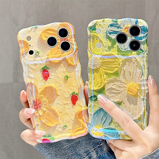 Tranh sơn dầu hoa cho iphone17 17promax 16promax 15promax 14 / 13 / 15 / 16pro iphone13 TPU mới chống bụi