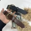 Thắt lưng lông thú giả TOPTOOLCX, Thắt lưng nối lông thú sang trọng phù hợp với mọi phong cách Punk, Thiết kế hợp thời trang cổ điển Thắt lưng Y2K Thời trang nữ