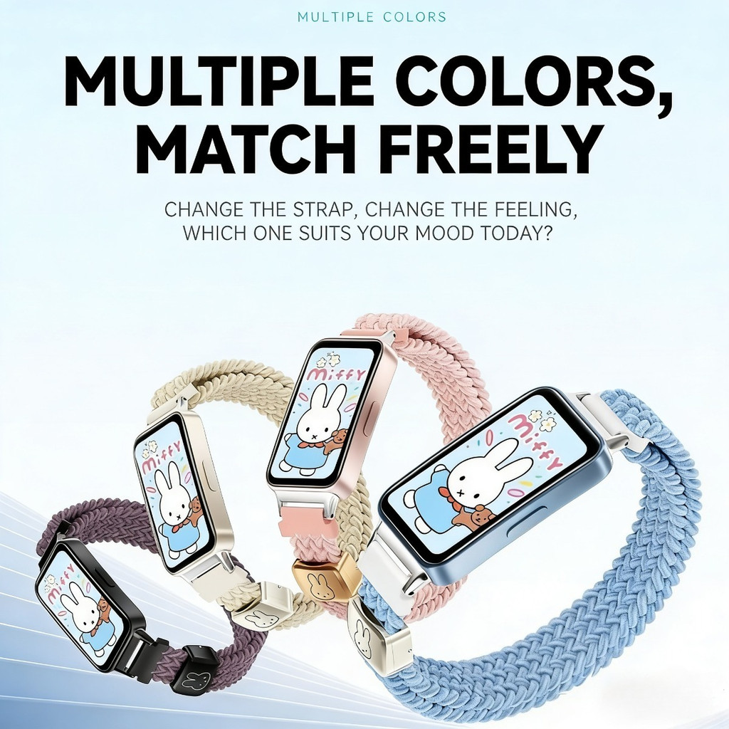 Vòng Nylon Cho Huawei Band 11 pro 10 9 8 Dây Đeo Thể Thao Thay Thế Vòng Tay Đàn Hồi Cho HuaweiWatch Fit 3 4 4pro Dây Đeo