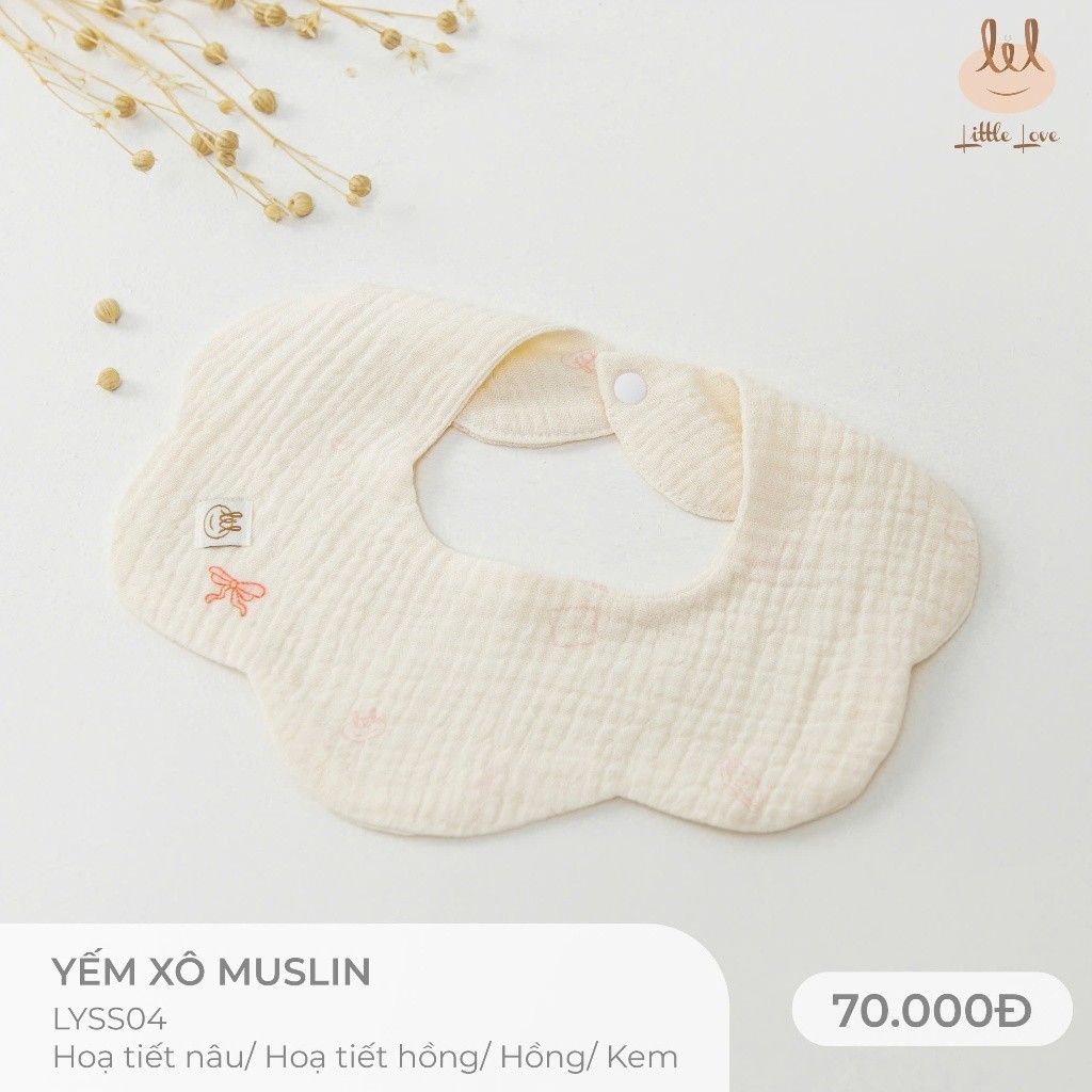 Yếm xô muslin dành cho bé Lil Little Love (LYSS04)