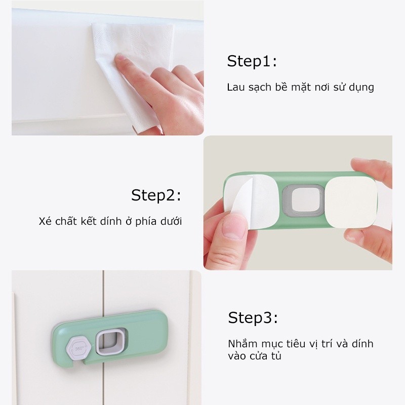 M6B Khóa an toàn cho bé bảo vệ em bé của bạn, Khóa tủ quần áo Khóa tủ lạnh MALAN