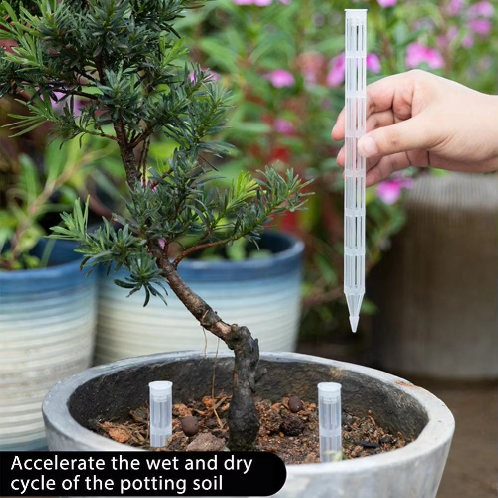HOBBYIN 10 Ống thông gió rễ cây, Ống thông gió chậu hoa đa năng thoáng khí, Ống tuần hoàn không khí đất trong suốt chống thối