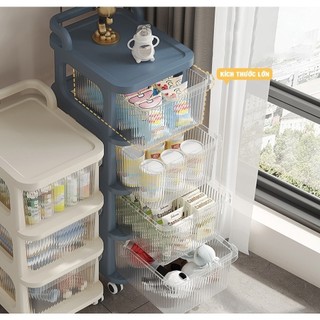 Kệ Để Đồ Nhiều Tầng Đa Năng Có Bánh Xe MAISON Xe Đẩy Spa Dùng Trong Phòng Bếp, Phòng Tắm Tiện Lợi