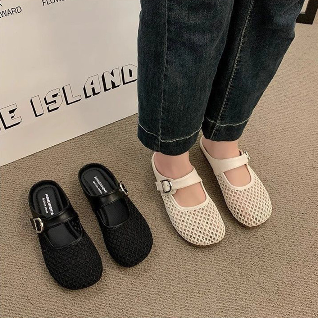 Xăng đan Giày Cao Gót Mềm Nữ Chống Trơn Trượt Tròn Đóng Mũi Sandal Cho Công Sở Hàng Ngày Đi Du Lịch Mặc
