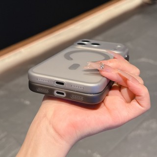 Ốp Điện Thoại TPU Từ Tính Siêu Mỏng Cho iPhone 17 16 15 14 13 12 Pro Promax 17 Air 16 15 14 Plus 11 Chống Trơn Trượt Chống Rơi Chống Vân Tay Thời Trang Đơn Giản