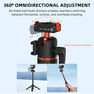 Dành cho DJI OSMO ACTION 6 phát hành nhanh chân máy thanh mở rộng Nano selfie thanh mở rộng phụ kiện