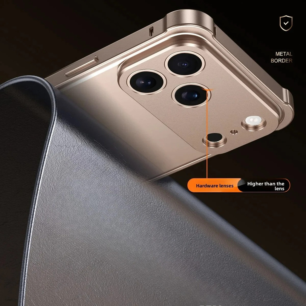 Dành Cho iPhone 17 Air 17 16 14 14 13 12 Pro Max 17 Pro Hàng Không Hợp Kim Nhôm Ốp Lưng Điện Thoại Khung Kim Loại Bảo Vệ Ống Kính Vỏ Chống Sốc