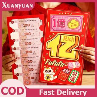 XUAN Sáng Tạo Bất Ngờ Túi Xách Lớn Năm Mới Phong Bì Đỏ Sinh Nhật Túi Đỏ Truyền Thống Trung Quốc Túi Đựng Tiền May Mắn 2026 Quà Tặng Năm Mới VN
