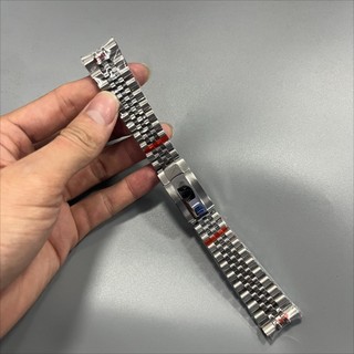 Thép không gỉ 904L cho 20mm Rolex 36mm 126234 Datejust Dây đeo Solid Cong Endlink Cổ tay jubilee Dây đeo đồng hồ Vòng đeo tay