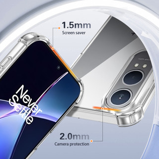 Dành Cho OnePlus Nord CE 4 / CE4 Lite 5G Ốp điện thoại Pha Lê Trong Suốt Cứng Chống Sốc 4-Corner Vỏ Mỏng Mỏng