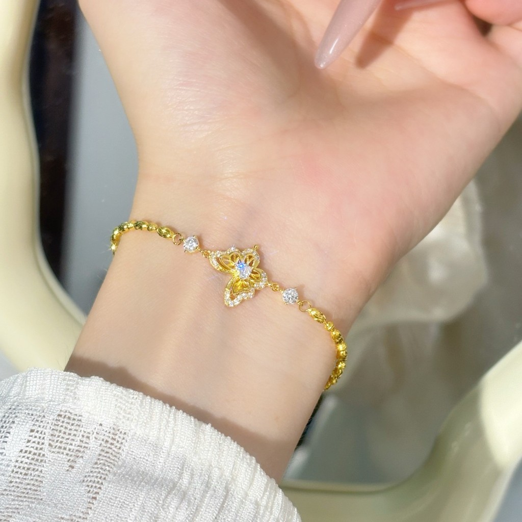 Vòng tay bướm ánh sao rỗng thanh lịch dành cho nữ