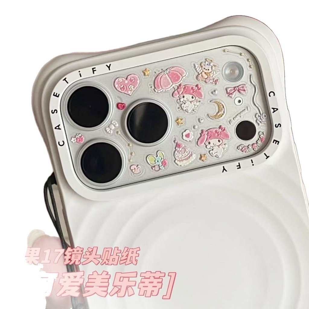 Iphone17pro max Miếng Dán Ống Kính Mèo Dễ Thương Giai Điệu Tự Làm Dính Miếng Dán Trang Trí 2025.12.29
