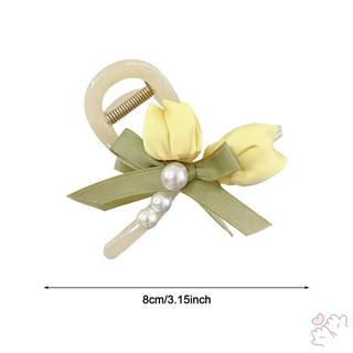 Kẹp cá mập tulip cho nữ, phù hợp nửa updo tóc, có răng chống trơn trượt, phụ kiện tóc mùa hè