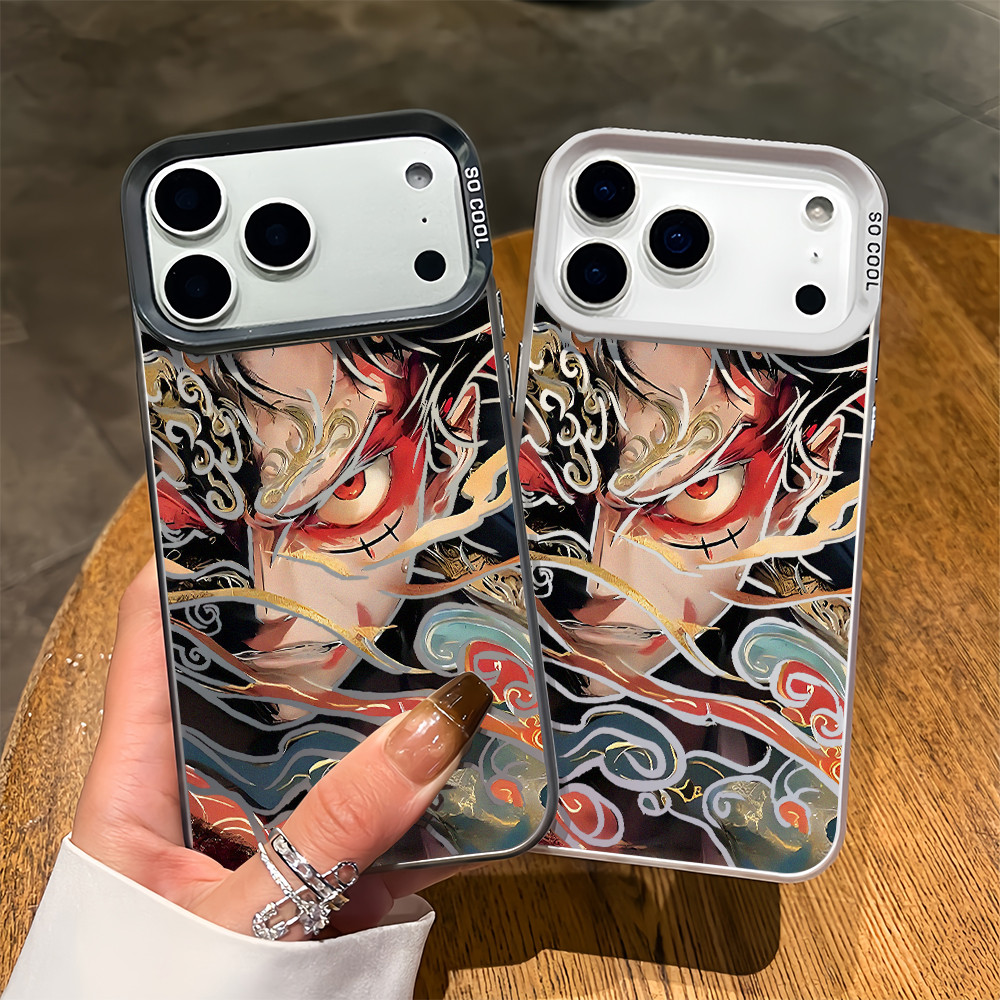 Dành Cho iPhone 17 Pro Max 16 Pro / 15 14 13 One Piece Luffy Của Kanagawa Micro Frosted Ốp Điện Thoại iPhone 12 11 X Xr 7 8 SE Vỏ iPhone Chống Sốc