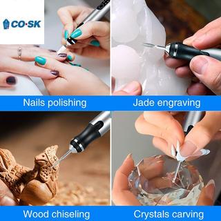 COUTR Bộ Bút Khắc Điện Di Động USB Dụng Cụ Xoay Không Dây Đá Đa Năng Gỗ Kim Loại Khắc Bút DIY Dụng Cụ Cầm Tay VN