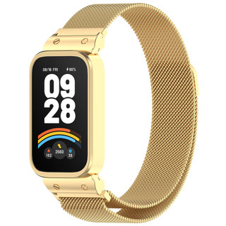 Dây đeo bằng thép không gỉ Dây đeo Milanese thoáng khí cho Redmi Smart Band 2 3 / Xiaomi Smart Band 8 9 Active