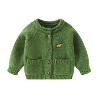 Áo Len Trẻ Em 2025 Thu Đông Phong Cách Mới Trung Nhỏ Trẻ Em Năm Ngựa Thêu Dày Cho Bé Cardigan Mềm Waxy Top