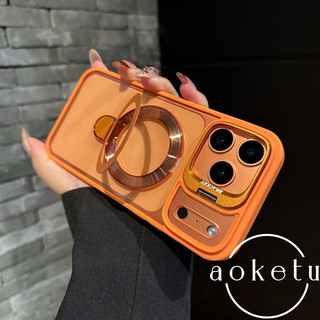 Thích hợp cho vỏ điện thoại Apple 17promax, ống kính kim loại, chân đế kép, iPhone 17pro, chống rơi, Star Universe Orange, cao cấp sáng tạo, vỏ bảo vệ không khí, vỏ bảo vệ trong suốt