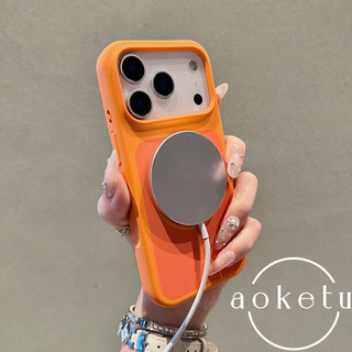 Silicone lỏng hai màu thân thiện với da thích hợp cho vỏ điện thoại lỗ lớn từ tính Apple 17 Promax iPhone 17p mờ bao gồm Air chống rơi Vỏ bảo vệ màu gốc