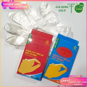 1 HỘP 100 CHIẾC GĂNG TAY NILON VỆ SINH THỰC PHẨM - TIỆN LỢI, AN TOÀN - SẠCH SẼ
