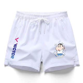 Victor Nam Nữ Tập Luyện Ba Phần Quần Short Mỏng, Nhanh Khô Ice Silk Câu Lạc Bộ Nhẹ Chạy Bóng Rổ, Tennis, Cầu Lông Thể Thao Dây Kéo Quần Short