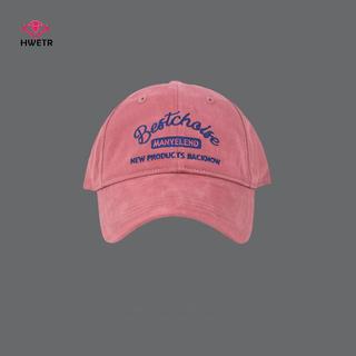 HWETR Nữ Thêu Hồng Bóng Chày Mềm Cotton Che Nắng Đạt Đỉnh Mũ Nữ Cô Gái Hàn Quốc Thể Thao Ngoài Trời Tấm Che Mũ Mới