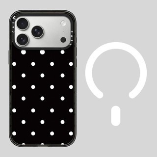Ốp điện thoại Acrylic chấm đen trắng từ tính cho iPhone 17 Pro Max 17 Air 16 Plus 15 14 13 12 Vỏ bảo vệ chống sốc