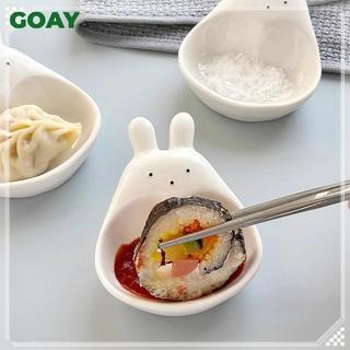 GOAY Nhựa Dễ Thương Ngỗng Thỏ Hình Món Ăn Mini Kem Bát Thiết Kế Đáng Yêu Bộ Đồ Ăn Cho Trà Chiều Hộ Gia Đình Thực Phẩm Phục Vụ Món Ăn VN