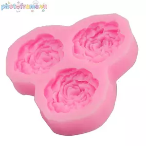 Khung Ảnh Hoa Mẫu Đơn Khuôn Silicon Cưới Cupcake Topper Fondant Bánh Trang Trí Dụng Cụ VN