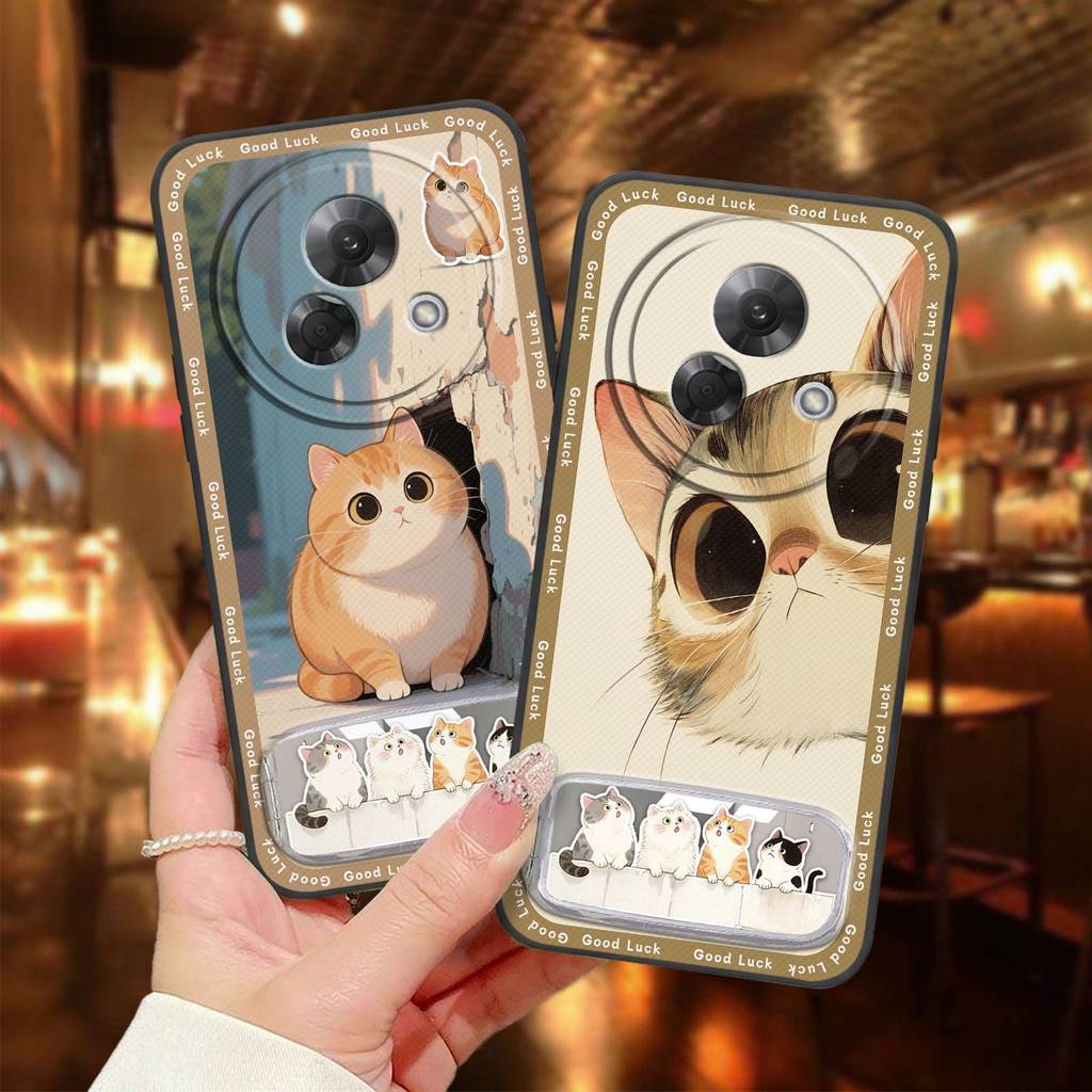 Ba Chiều Chân Đế Ốp lưng Meizu Lucky08 Chống Va Đập Túi Điện Thoại Hoạt Hình Sang Trọng Mềm Giá Đỡ Điện Thoại Thiết Kế Thời Trang Bền Chống Bụi Ốp Lưng Bọc Toàn Bộ TPU Dễ Thương