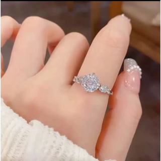 Nhẫn nữ phong cách châu Âu, băng cắt đá quý nhiều màu sắc zircon và họa tiết hoa hồng