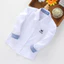 Cotton Nguyên Chất Mùa Xuân Thu Quần Áo Nhỏ Vừa Lớn Trẻ Em Ve Áo Áo Dài Tay Áo