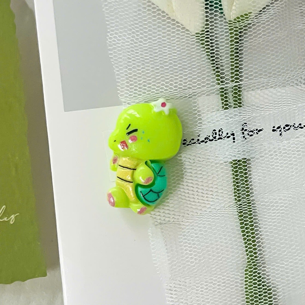 Set Charm Rùa Xanh Dễ Thương Chibi Mini Ngộ Nghĩnh Cute Kawaii Trang Trí Dép Túi Xách Phụ Kiện Xinh Xắn Hot Trend 2026